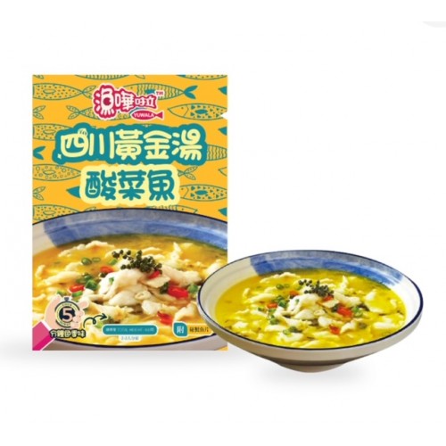 漁嘩啦四川黃金湯酸菜魚 460g/包 （2-3人份量）